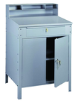 34-1/2" W x 29" D x 53" H - Foreman's Desk - Closed Type - w/Lockable Cabinet (w/Shelf) & Drawer - Americas Industrial Supply