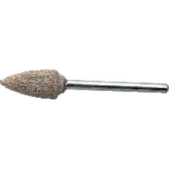 1/8″ × 1 1/2″ Shank-3/8″ × 3/8″ - B52 - Cotton Reinforced Aluminum Oxide Mounted Point - Americas Industrial Supply