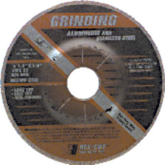 4 1/2″ × 1/4″ × 7/8″ - Aluminum Oxide A36GFX - Depressed Center Wheel - Americas Industrial Supply