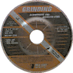 4 1/2″ × 1/4″ × 7/8″ - Aluminum Oxide A24MTX - Depressed Center Wheel - Americas Industrial Supply