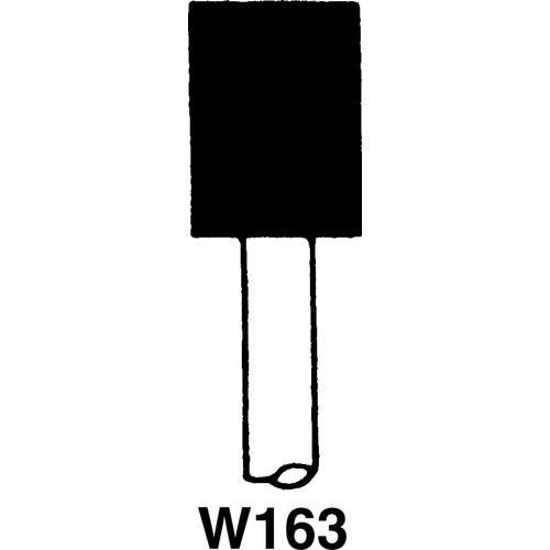 1/8″ × 3/8″ - W145 - Fine Resin Bonded Rubber Mounted Wheel - Americas Industrial Supply