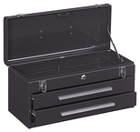 2-Drawer Portable Tool Chest - Model No.220B Brown 9.75H x 8.63D x 20.13''W - Americas Industrial Supply