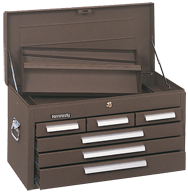 266 6-Drawer Mechanic's Chest - Model No.266B Brown 14.75H x 12D x 26.13''W - Americas Industrial Supply