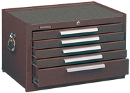 5-Drawer Mechanic's Chest w/ball bearing drawer slides - Model No.2805XB Brown 16.63H x 20D x 29''W - Americas Industrial Supply