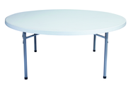 71" Round Blow Molded Folding Table - Americas Industrial Supply