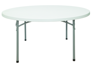 60" Round Blow Molded Folding Table - Americas Industrial Supply