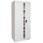 36 x 24 x 78" (Light Gray) - Transport Cabinet with Doors - Americas Industrial Supply