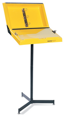 Yellow Information Workstand With Drop Pocket - Americas Industrial Supply