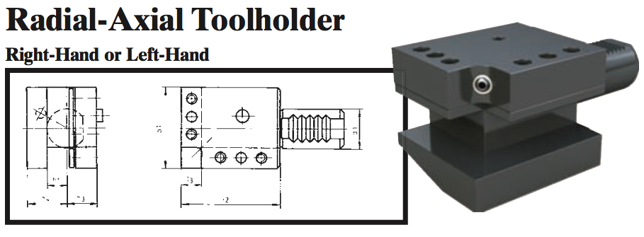 VDI Radial-Axial Toolholder (Right Hand) - Part #: CNC86 36.4025R - Americas Industrial Supply