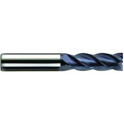 1/4" Dia. - 3/4" LOC - 2-1/2" OAL - 4 FL Carbide S/E HP End Mill-nACo - Americas Industrial Supply