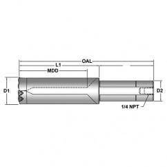 R52X25-50M Revolution Drill Holder - Americas Industrial Supply