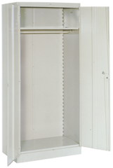 36 x 18 x 78'' (Dove Gray or Putty) - Wardrobe Cabinet - Americas Industrial Supply