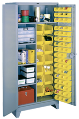 36 x 21 x 82'' (64 Bins Included) - Bin Storage Cabinet - Americas Industrial Supply