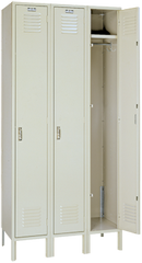 12 x 12 x 72'' (3 Openings) - 3 Wide Single Tier Locker - Americas Industrial Supply