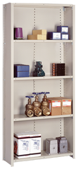 36 x 18 x 84'' - Closed Style Flanged 18-Gauge Starter Shelving Unit - Americas Industrial Supply