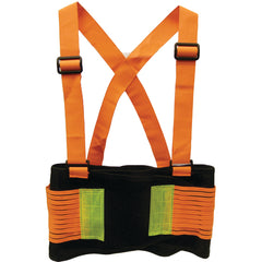 Deluxe Hi-Vis Back Support - L - Americas Industrial Supply