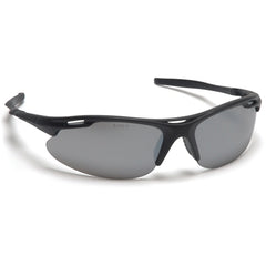 Safety Glasses - Silver Mirror Lens, Black Frame, Avante - Americas Industrial Supply