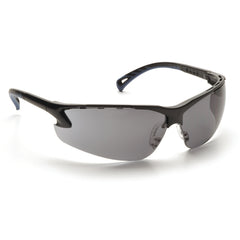 Safety Glasses - Black Frame, Gray Lens with Anti-Fog - Americas Industrial Supply