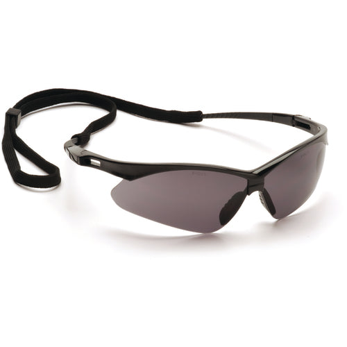 Safety Glasses - Black Frame, Gray Lens - Americas Industrial Supply