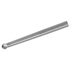 3mm Dia. - 75mm OAL - CBD-30° Helix-Spherical Ball Nose-End Mill-2 FL - Americas Industrial Supply