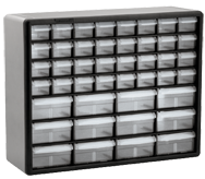 15-13/16 x 6-3/8 x 20'' (44 Compartments) - Plastic Modular Parts Cabinet - Americas Industrial Supply