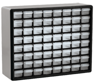 15-13/16 x 6-3/8 x 20'' (64 Compartments) - Plastic Modular Parts Cabinet - Americas Industrial Supply