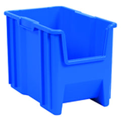 10″ × 17 1/2″ × 10 1/2″ - Blue Stak-N-Store Bin - Americas Industrial Supply