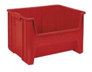 19 x 15-1/4 x 12'' - Red Stak-N-Store Bin - Americas Industrial Supply