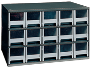 11 x 11 x 17'' (15 Compartments) - Steel Modular Parts Cabinet - Americas Industrial Supply