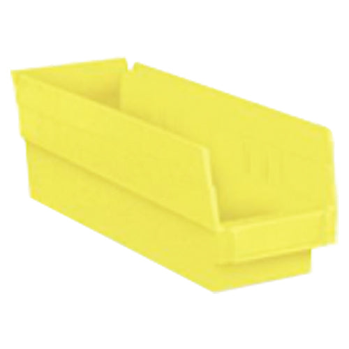 4 1/8″ × 23 5/8″ × 4″ - Yellow Economy Shelf Bin - Americas Industrial Supply