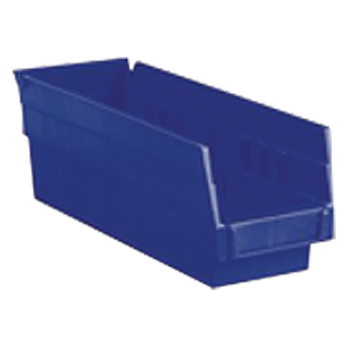 6 5/8″ × 23 5/8″ × 4″ - Blue Economy Shelf Bin - Americas Industrial Supply