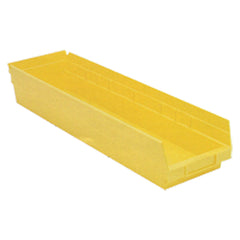 6 5/8″ × 23 5/8″ × 4″ - Yellow Economy Shelf Bin - Americas Industrial Supply