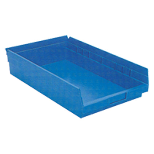 11 1/8″ × 17 7/8″ × 4″ - Blue Economy Shelf Bin - Americas Industrial Supply
