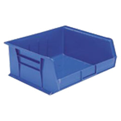 11″ × 10 7/8″ × 5″ - Blue Hanging or Stackable Bin - Americas Industrial Supply