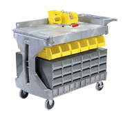 Large Pro Tool Storage Cart - #30936G Gray - Americas Industrial Supply
