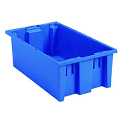 18″ × 11″ × 6″ - Blue - Nest Stack Tote Box - Americas Industrial Supply