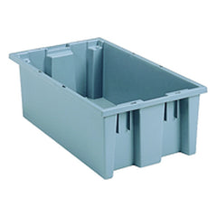 18″ × 11″ × 6″ - Gray - Nest Stack Tote Box - Americas Industrial Supply