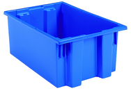 19-1/2 x 15-1/2 x 10'' - Blue Nest-Stack-Tote Box - Americas Industrial Supply