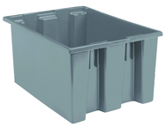 23-1/2 x 19-1/2 x 13'' - Gray Nest-Stack-Tote Box - Americas Industrial Supply