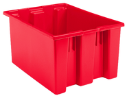 23-1/2 x 19-1/2 x 13'' - Red Nest-Stack-Tote Box - Americas Industrial Supply