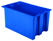 23-1/2 x 15-1/2 x 12'' - Blue Nest-Stack-Tote Box - Americas Industrial Supply