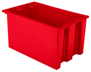 23-1/2 x 15-1/2 x 12'' - Red Nest-Stack-Tote Box - Americas Industrial Supply