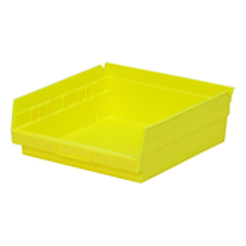 11 1/8″ × 11 5/8″ × 4″ - Yellow Economy Shelf Bin - Americas Industrial Supply