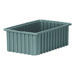14 7/8″ × 9 1/8″ × 5 9/16″ - Gray - Akro Grid Stackable Containers