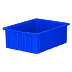 20-1/8 x 14-7/8 x 7-7/16'' - Blue Akro-Grid Stackable Containers - Americas Industrial Supply