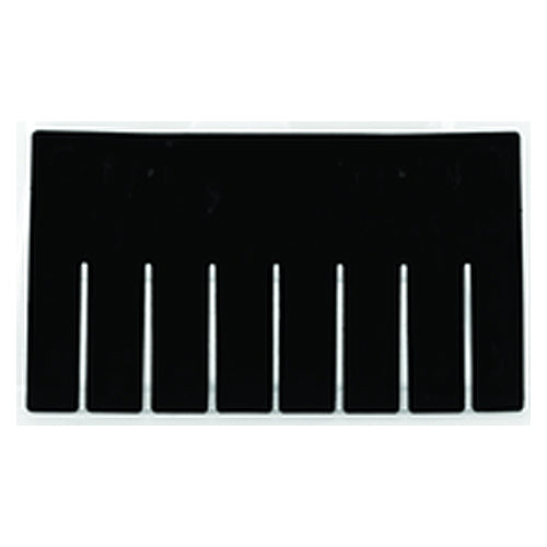 6-Pack - Black - Short Bin Dividers for use with Akro-Grid Container 33-166 - Americas Industrial Supply
