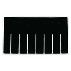 6-Pack - Black - Long Bin Dividers for use with Akro-Grid Container 33-166 - Americas Industrial Supply
