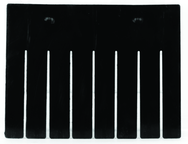 Black 6-Pack Long Bin Dividers for use with Akro-Grid Container 33-168 - Americas Industrial Supply