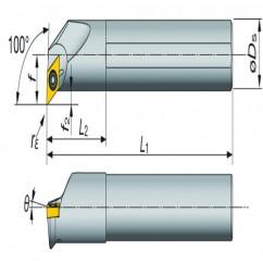 A16-SDXXR2-D20 Indexable Coolant Thru Boring Bar - Americas Industrial Supply