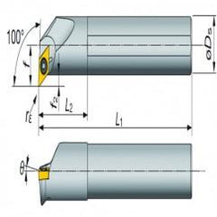 A16-SDXXL2-D20 Indexable Coolant Thru Boring Bar - Americas Industrial Supply